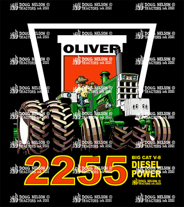 Apparel - Classic Oliver 2255 Row Crop, Rear Duals - TD 9D, TD 9L